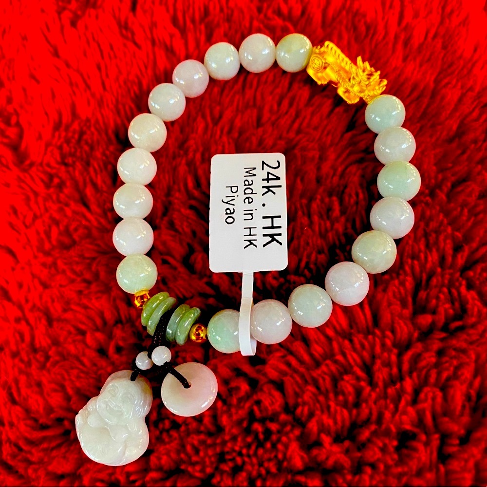 🔴🔴 S O L D 🔴🔴 | 24kGold PiYao in Real Jadeite